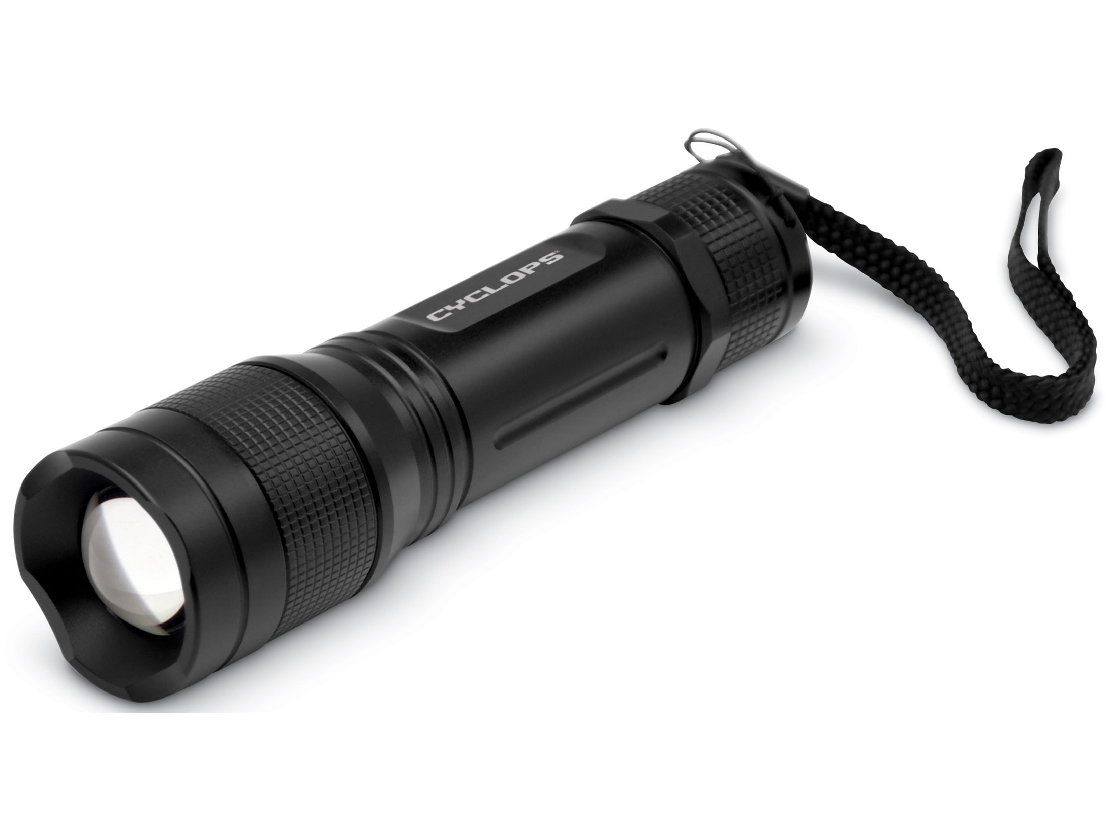 Cyclops TF300 Tactical Flashlight 3 AA Batteries Aluminum Black