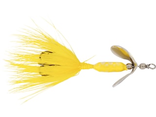 Propeller Gold Metal Fishing Lure With Bucktail Teasers 1.4-ounce