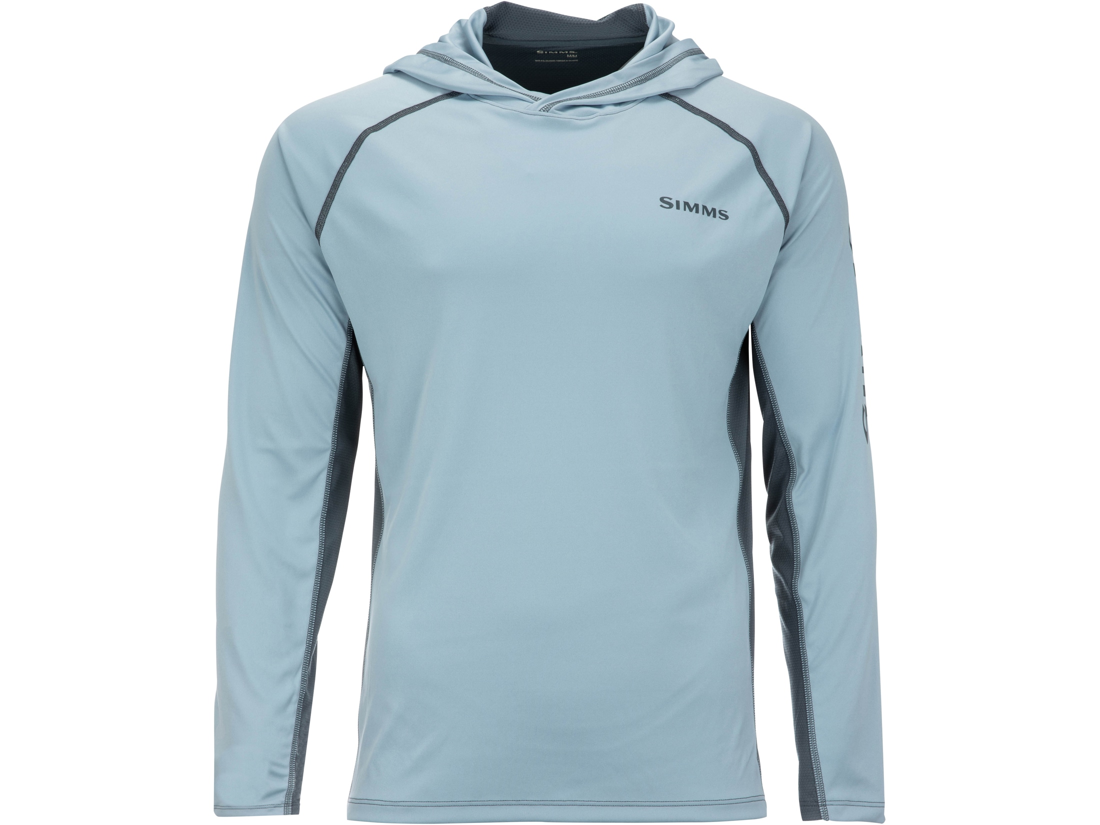 Simms Men's SolarVent Hoodie Woodland Camo Storm 3XL