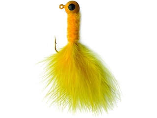 Eagle Claw Chenille Crappie Jig Yellow/Black/Yellow 1/8oz