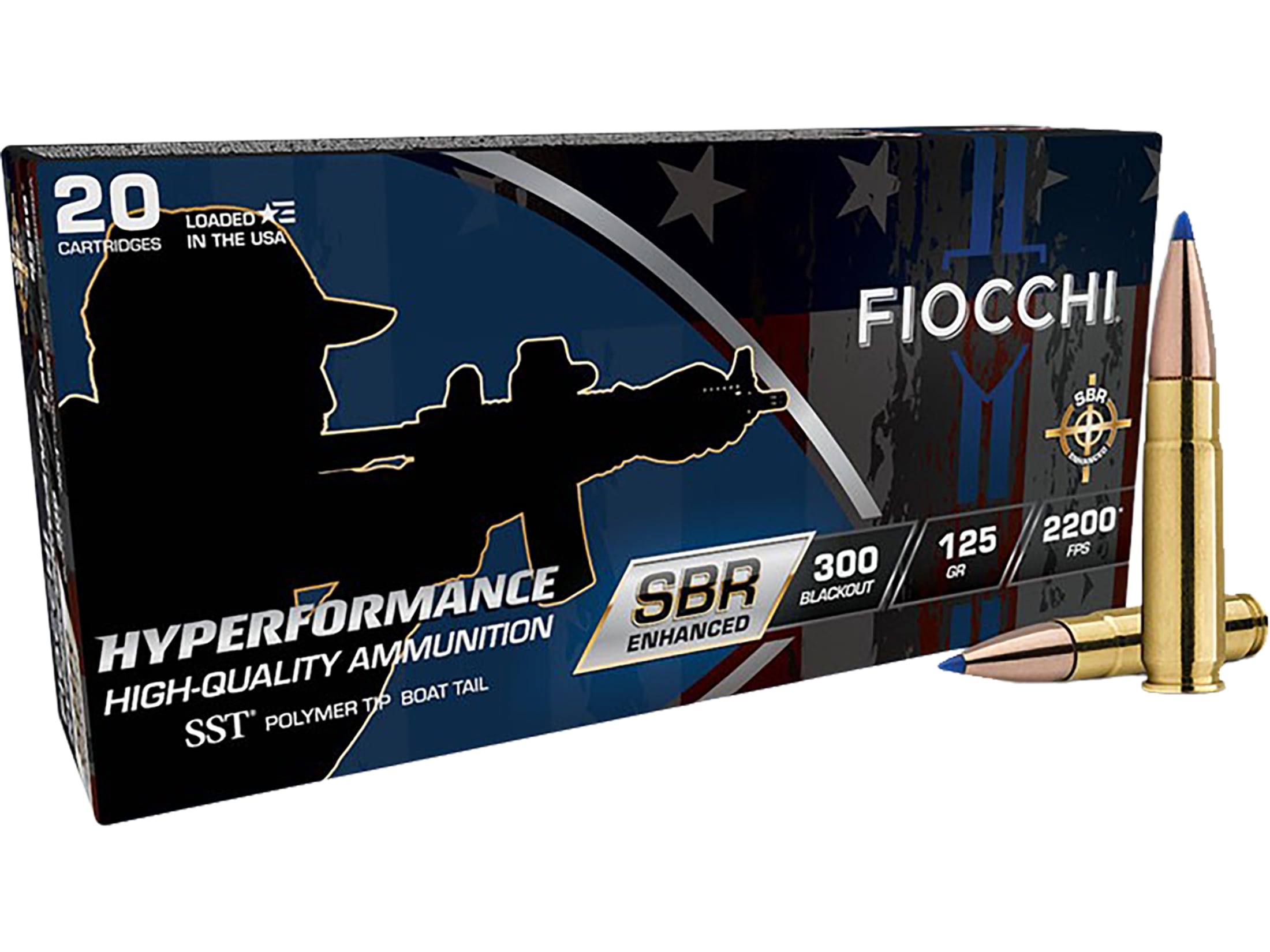 Fiocchi hyperformance sbr enhanced 300 blackout 7 62x35mm ammo 125