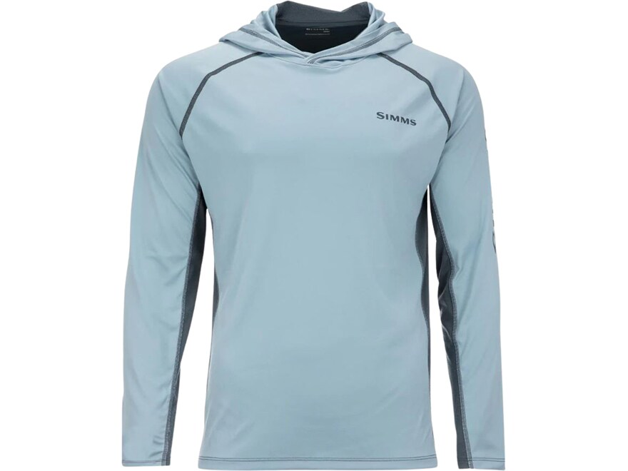 Chemise De Pêche Simms Homme, Bleu Moyen, UV Protection, UPF, Manches Longues, Taille M