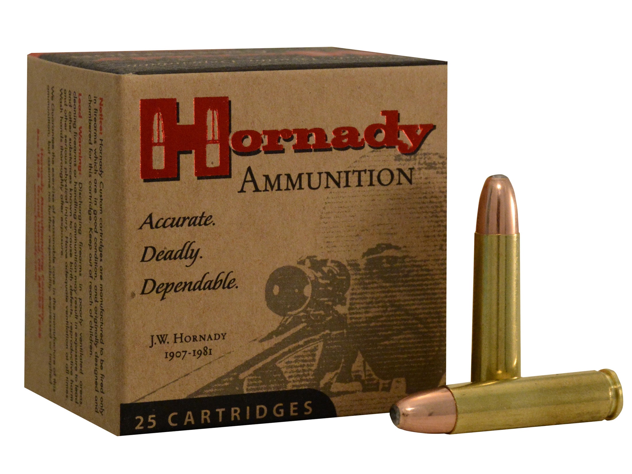 Hornady Custom 30 Carbine Ammo 110 Grain Jacketed Soft Point Box of 25