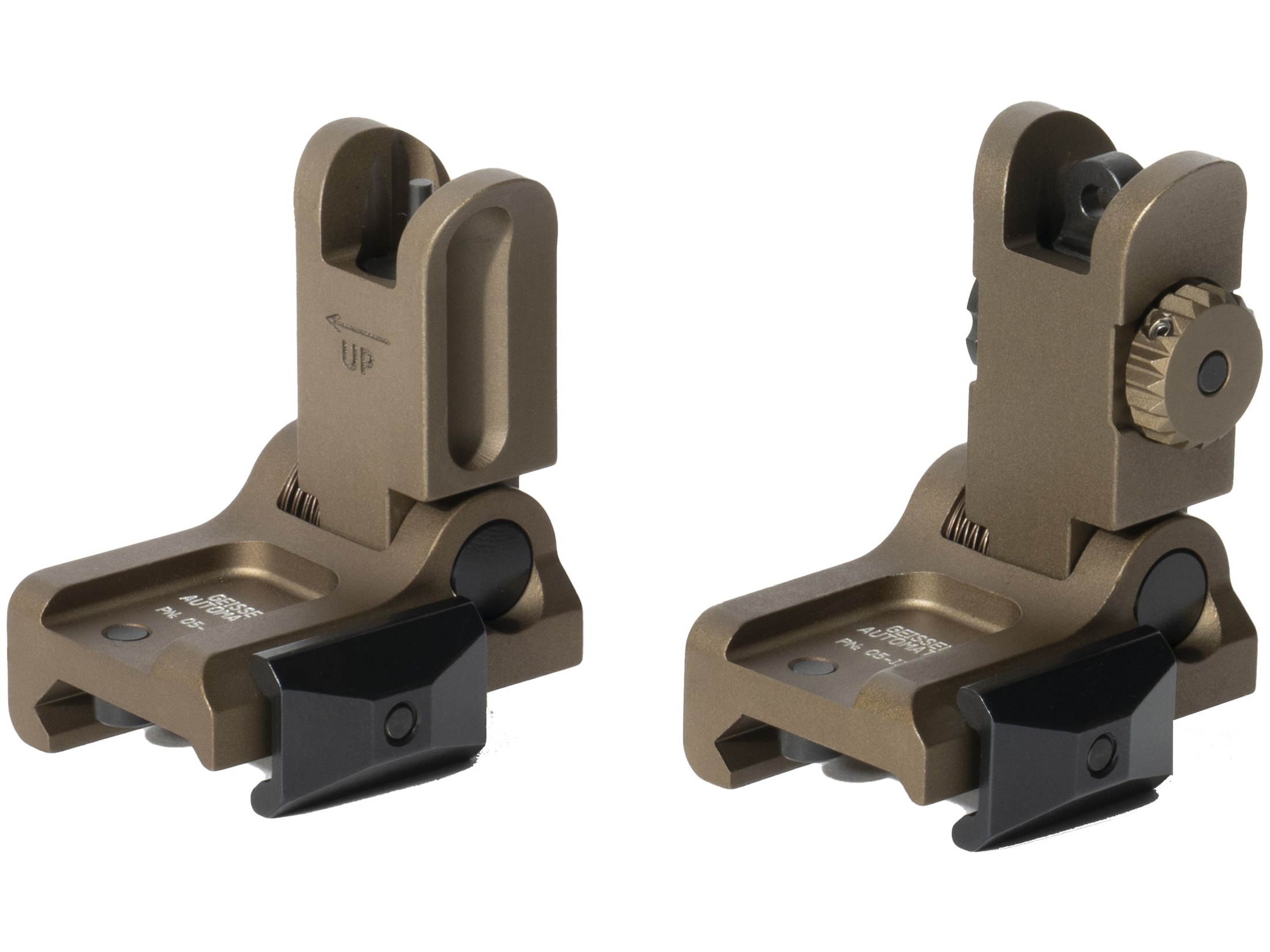 Geissele FlipUp Sight Set AR15 Aluminum Black