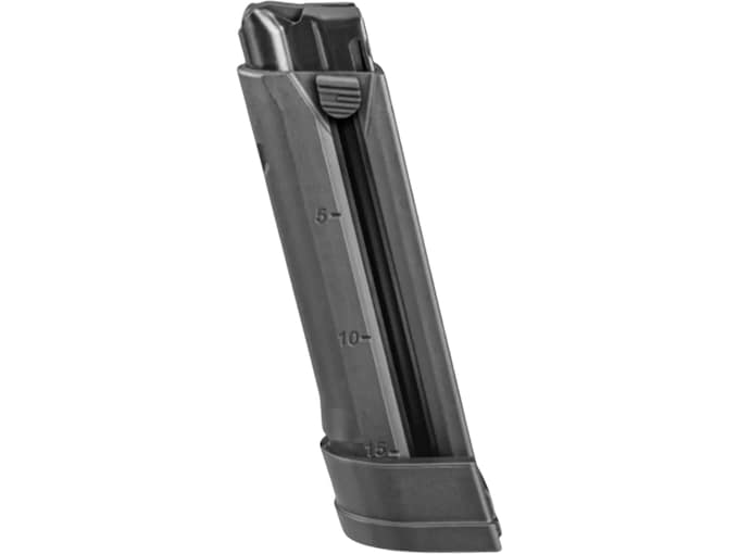 FN 502 Magazine 22 Long Rifle 15-Round with Finger Extension Steel Black