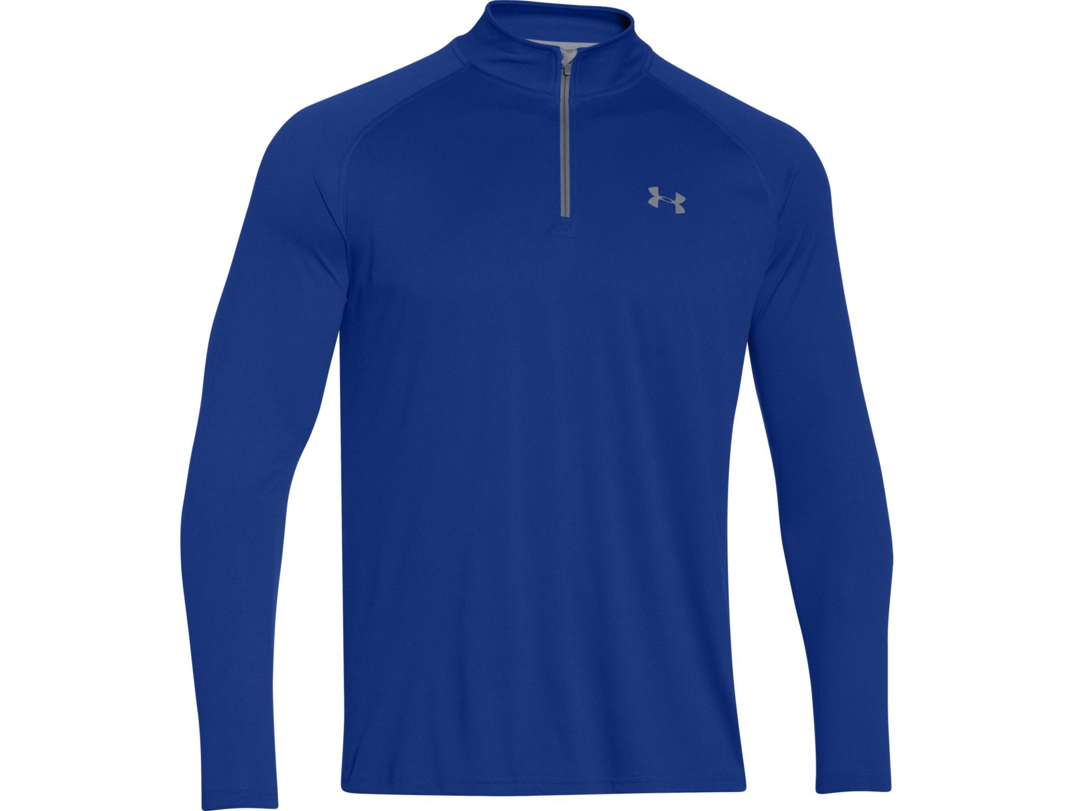 Under Armour Men's UA Tech 1/4 Zip Shirt Long Sleeve Polyester Royal
