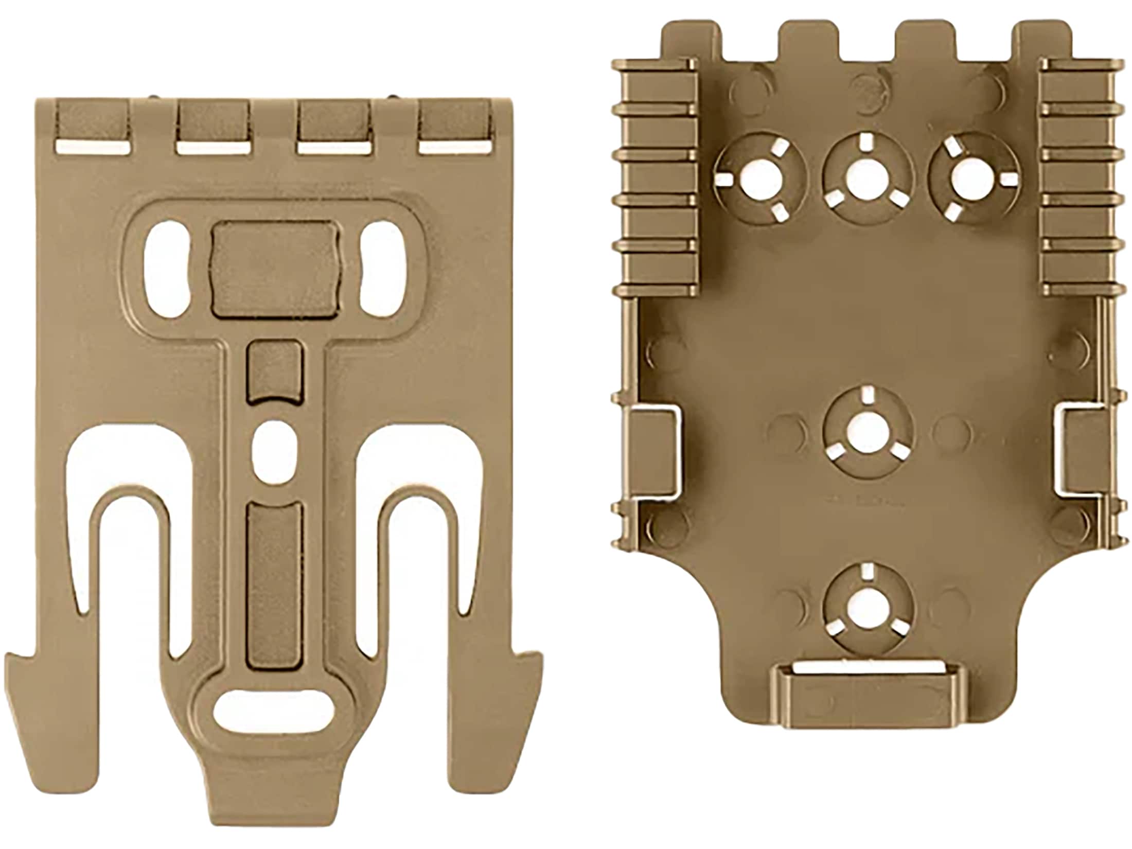 SAFARILAND QLS19 & QLS22 FDE 塗装あり Safariland Quick Lock Holster Mount Kit QLS 19 QLS 22 Polymer Flat