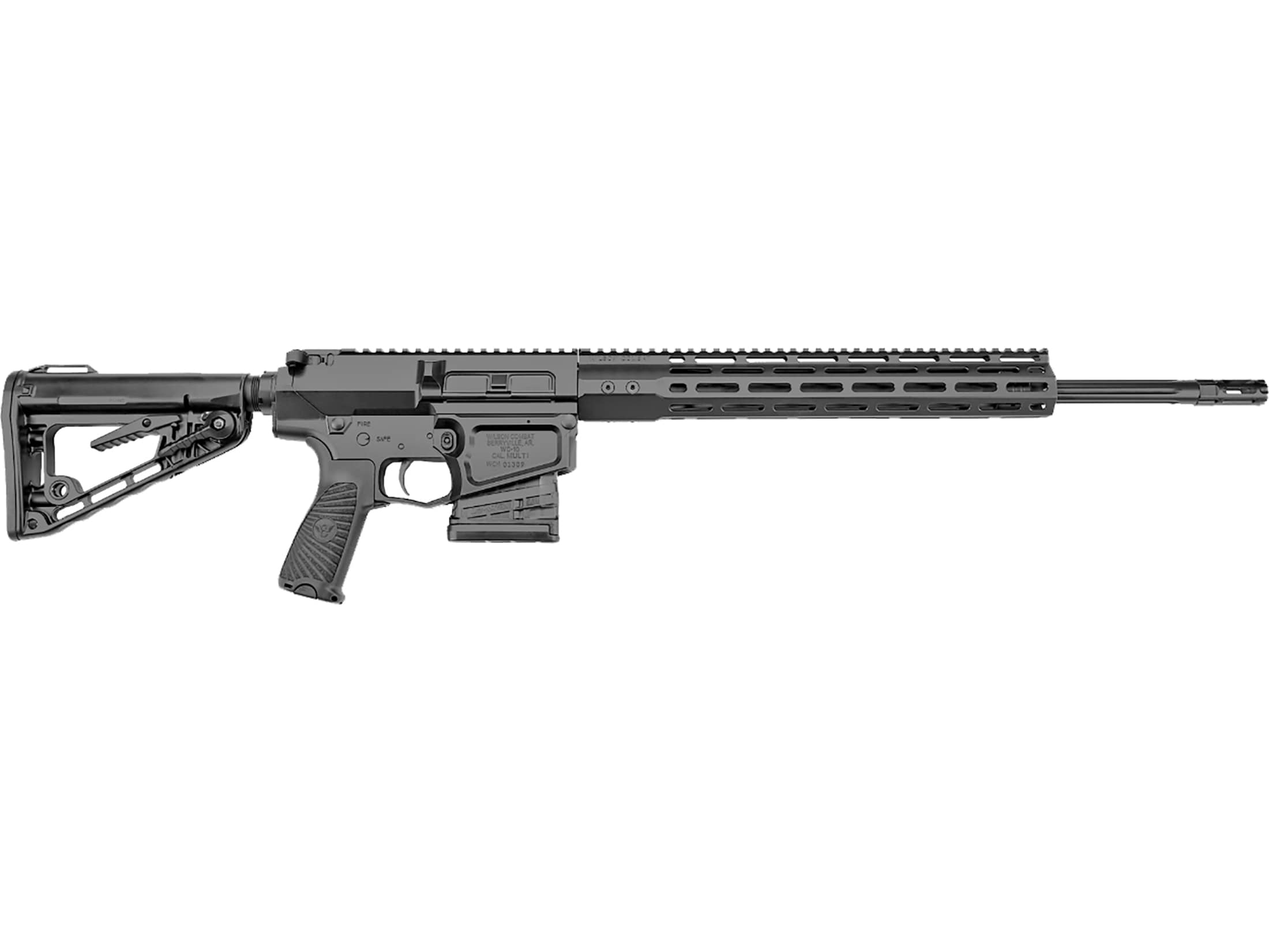 Wilson Combat Super Sniper Semi Automatic Rifle 6.5 Creedmoor 20" Fluted Black Threaded Barrel Black Frame Black Pistol Grip