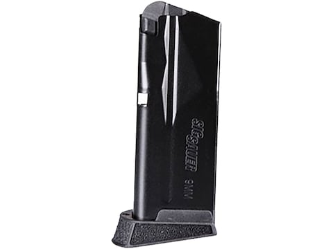 sig p365 sauer 9mm round magazine mag subcompact extension finger 10x luger steel