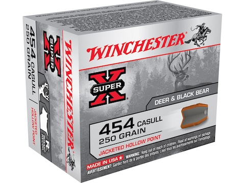 Winchester Super-X Ammunition 454 Casull 250 Grain Jacketed Hollow Point