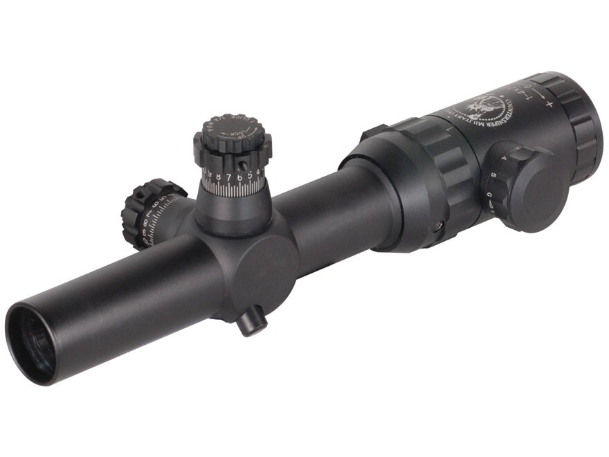 Counter Sniper Crusader Rifle Scope 30mm Tube 1-4x 24mm First 