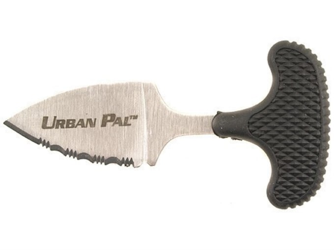 Cold Steel Urban Pal Fixed Blade Knife 1.5″ Fully Serrated Spear Point AUS-8 Stainless Blade Kray-Ex Handle Black