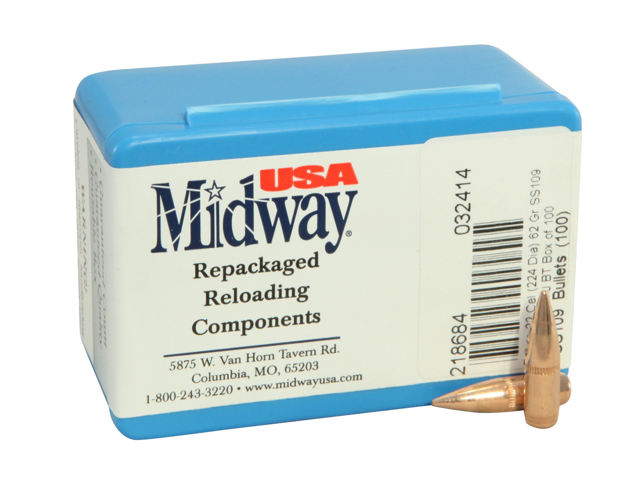 BlackGun Industries Bullets 22 Cal (224 Diameter) 62 Grain SS109