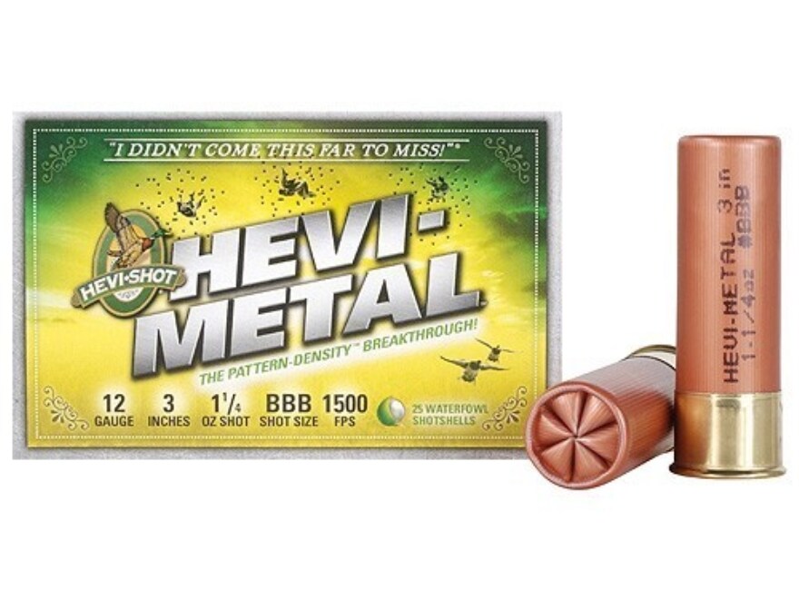 Hevi-Shot Hevi-Metal Waterfowl Ammo 12 Ga 3 1-1/4oz BBB Hevi-Metal
