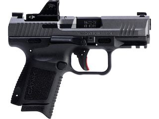 Canik TP9 Elite 9mm Luger Pistol 3.6" Barrel 15+1 Round Gray Slide Black Grip Black Frame Red Dot Sight