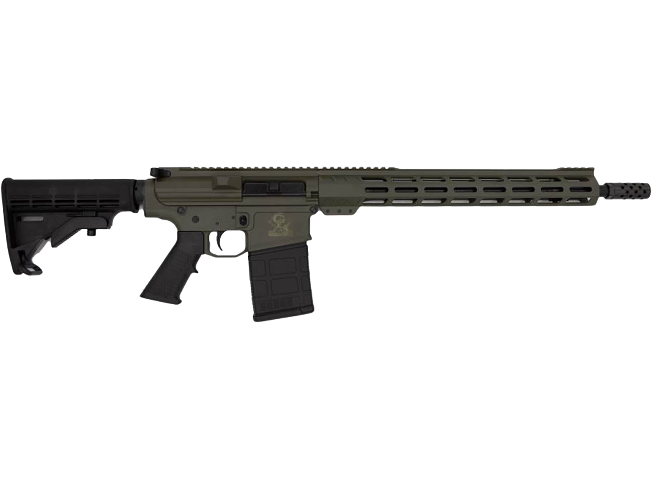 GLFA AR-10 Semi Automatic Rifle 308 Winchester 18 Black Threaded