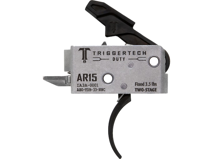 TriggerTech Duty AR-15 Two Stage Trigger Curved Black
