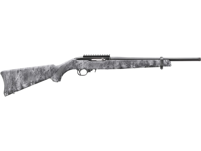 Ruger 10/22 Carbine Semi Automatic Rifle 22 Long Rifle 16.1″ Black Threaded Barrel Black Frame Kryptek Typhon Field Stock