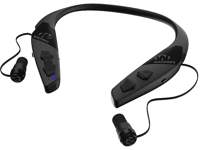 Walker's Razor-XV 3.0 with Bluetooth Neck Worn Rechargeable Electronic Ear  Plugs (NRR 31dB) Black