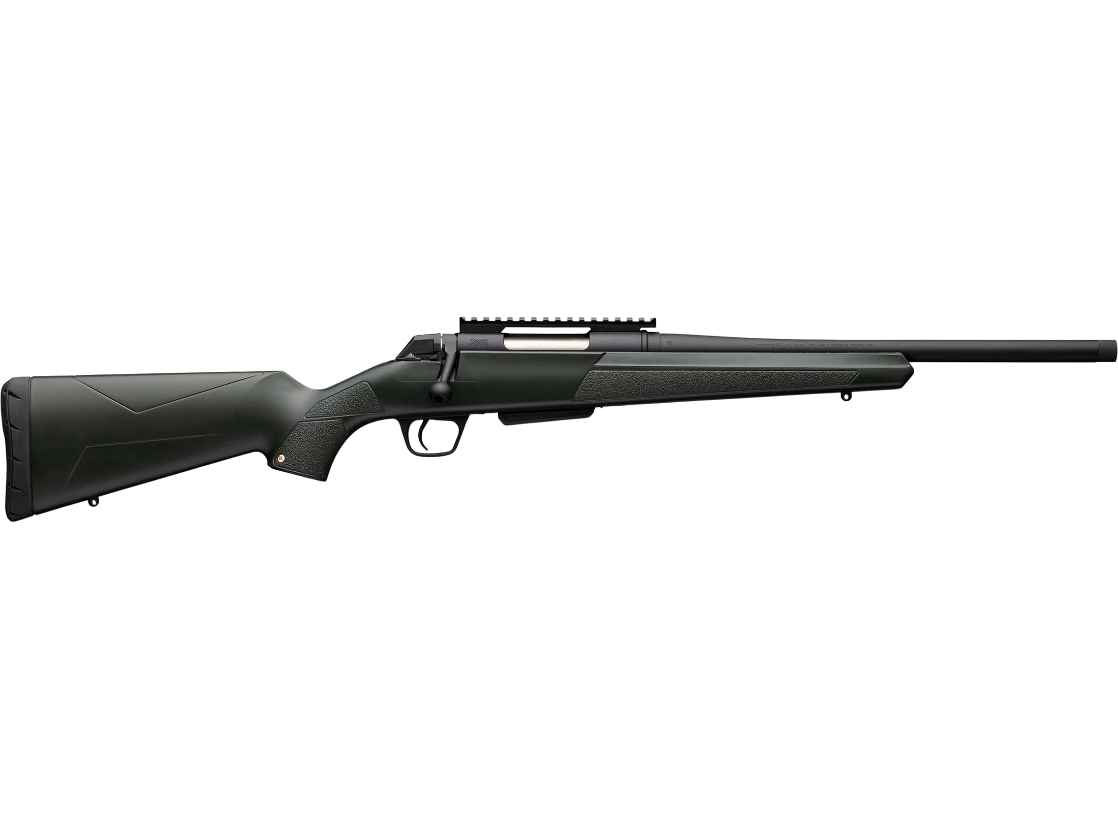 Winchester XPR Stealth SR Bolt Action Rifle 400 Legend 16.5" Black Threaded Barrel Black Frame Green Field Stock