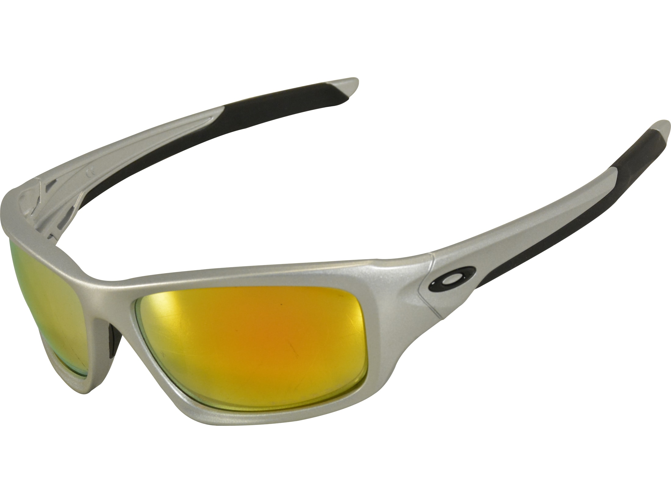 Oakley Valve Polarized Sunglasses Silver Frame/Fire Iridium Lens