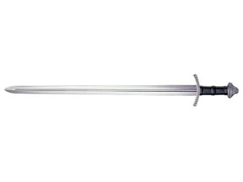 Cold Steel Viking Sword 30-1/4" 1055 Carbon Steel Blade Leather Wrapped Handle Black