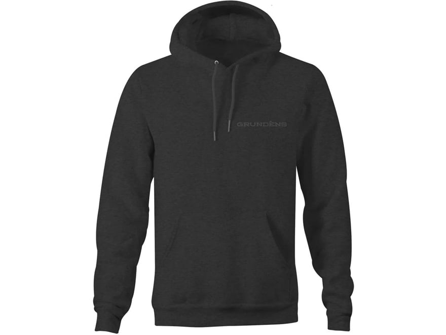 Grundens Men's Displacement DWR Hoodie Black Heather Large