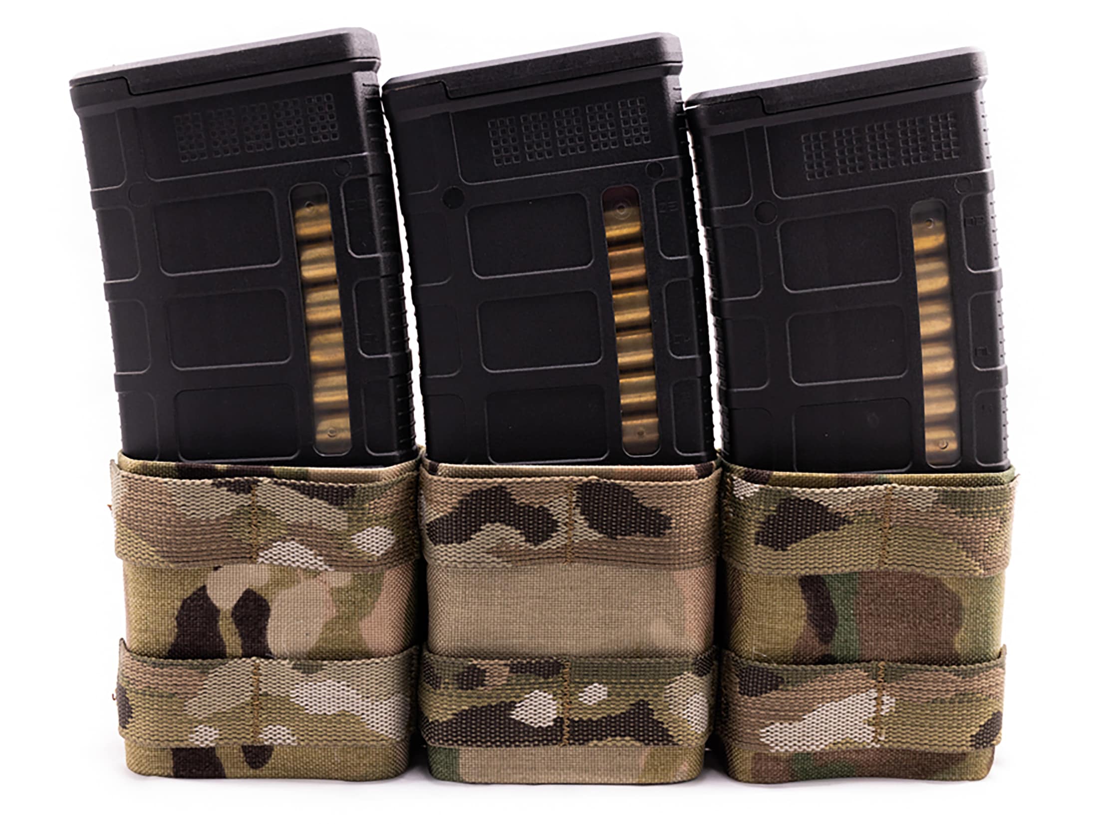 Esstac KYWI Short Triple AR-10 Rifle Mag Pouch MOLLE Nylon Multicam