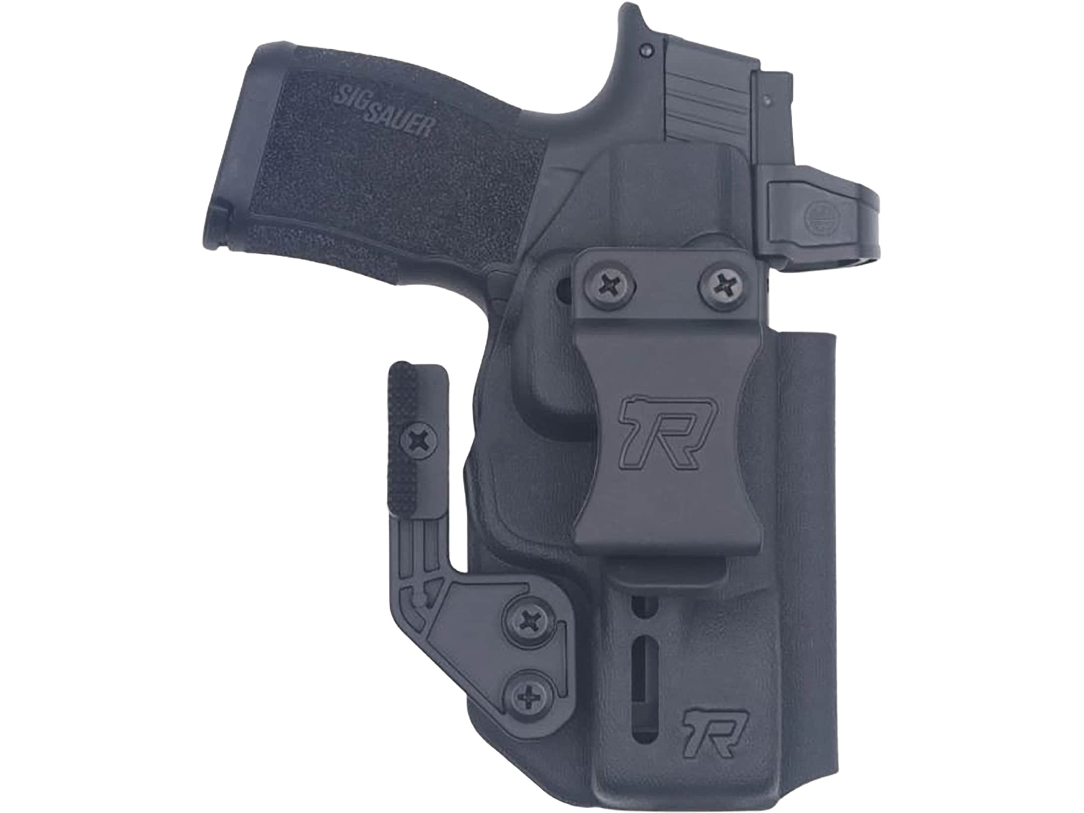 Rounded Druid IWB/OWB Holster Ambidextrous Glock 43, 48 Kydex Black