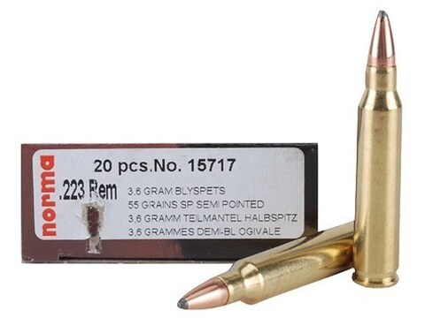 Norma Ammo 223 Remington 55 Grain Soft Point Box of 20