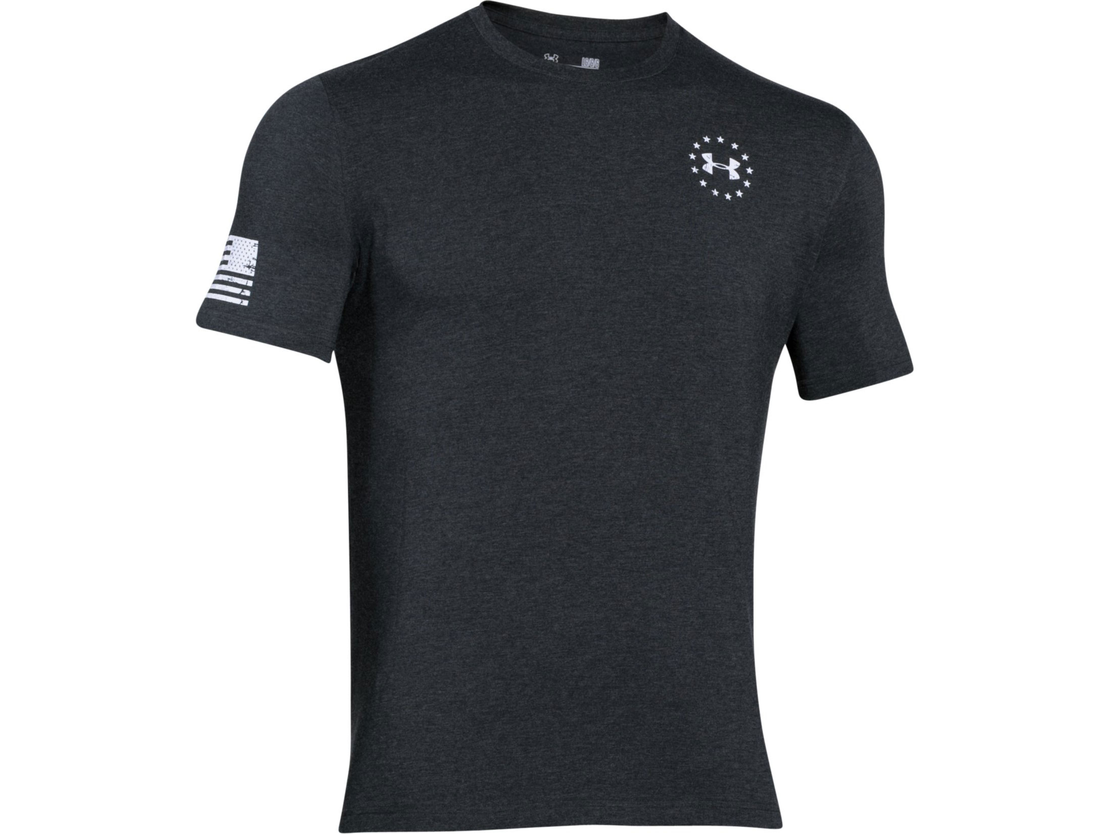 Under Armour Men's UA Freedom Flag Shirt Short Sleeve Cotton Polyester