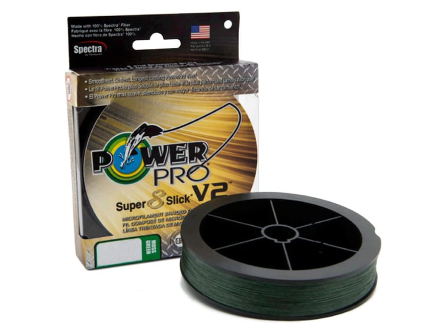 Power Pro Super 8 Slick Spectra Line 80lb by 1500yds Green 0848 