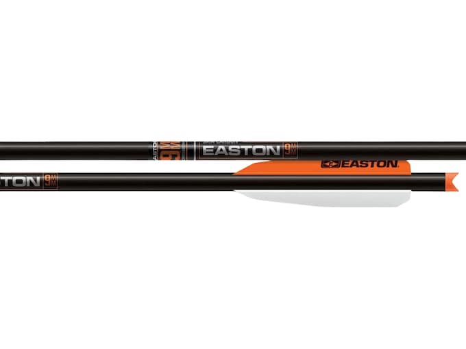 Easton 9mm Crossbow Bolt 20″ 3″ Vanes Half Moon Nock 6PK