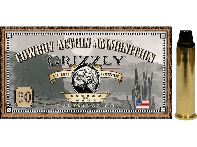 Grizzly Cartridge Cowboy 357 Magnum Ammo 158 Grain Semi-Wadcutter Box of 50