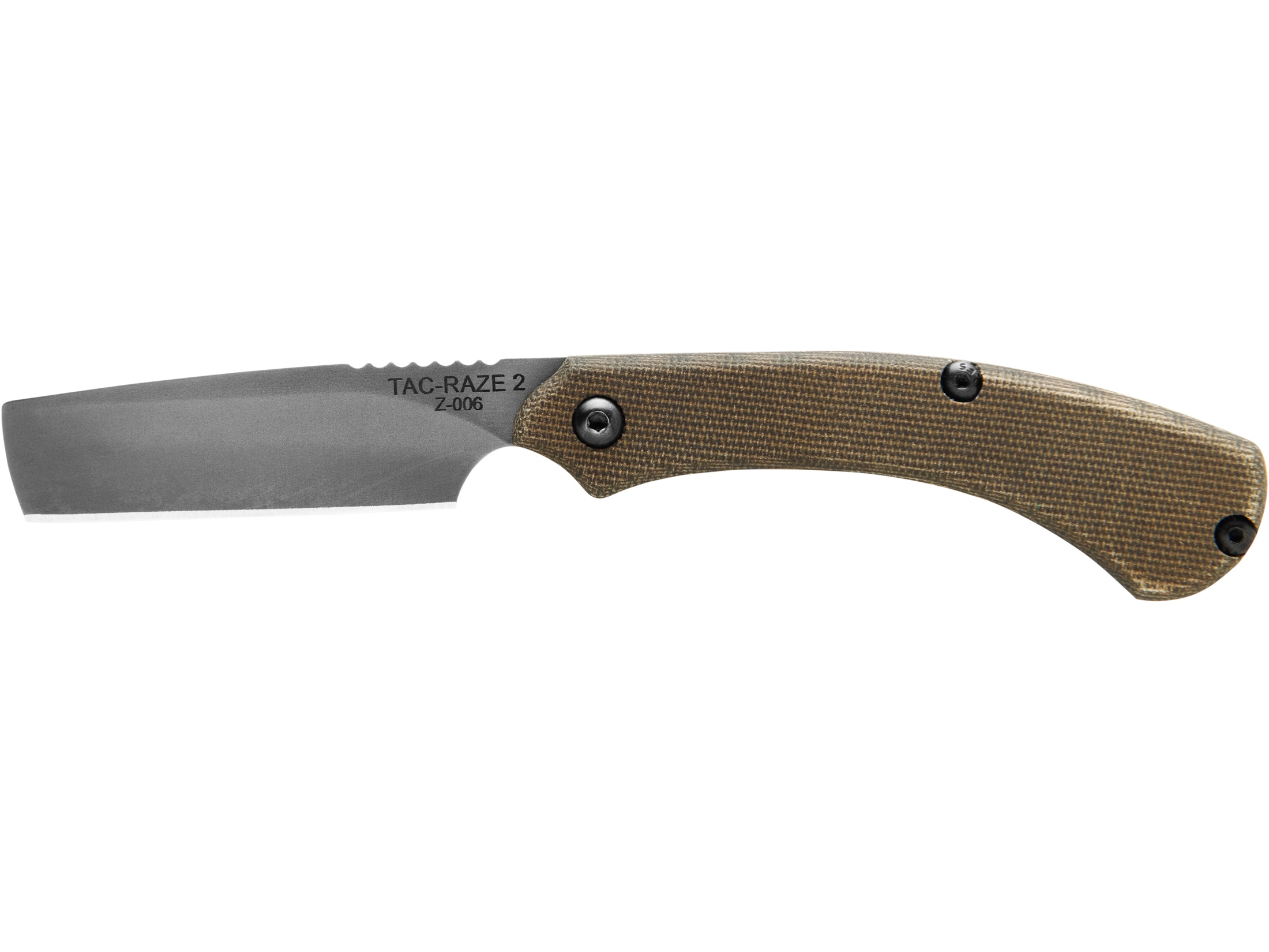 TOPS Knives Tac-Raze 2 Folding Knife 3.13 Razor 1095 Carbon Black