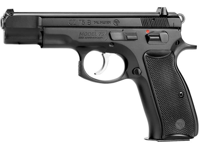 CZ 75 B 50th Anniversary Elite 9mm Luger Pistol 4.6″ Barrel 10+1 Round Black