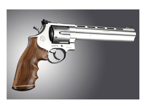 Hogue Fancy Hardwood Grips with Accent Stripe, Finger Grooves and Contrasting Butt Cap ...