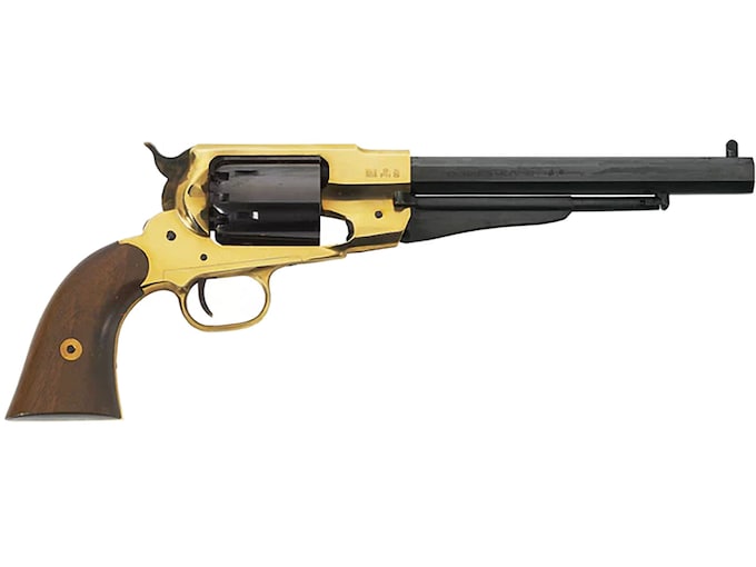 Pietta 1858 Remington Texas Black Powder Revolver 44 Caliber 8" Blued Barrel Brass Frame Walnut Grip