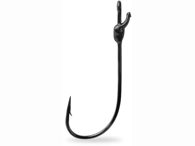 Mustad Grip-Pin Edge Finesse Hook #1/0 Black Nickel 5PK