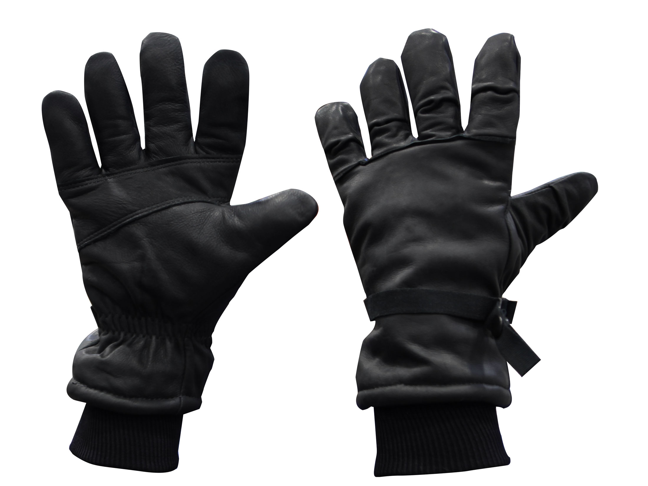 Military Surplus Cold Weather Gloves Grade 1 Leather Black XL