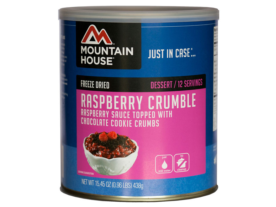 Mountain House Raspberry Crumble Freeze Dried Food #10 Can
