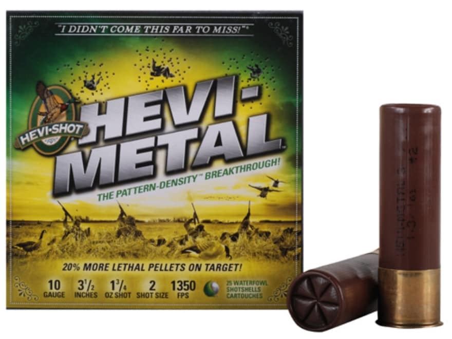 Hevi-Shot Hevi-Metal Waterfowl Ammo 10 Ga 3-1/2 1-3/4oz #2 Hevi-Metal