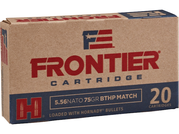 Frontier Cartridge Military Grade 5.56x45mm NATO Ammo 75 Grain Hornady