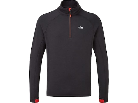 Gill Men's Thermal Zip Neck Base Layer Shirt Graphite Medium