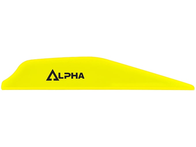 Bohning Alpha Vane Arrow Fletching 2.8″ Neon Yellow 36PK
