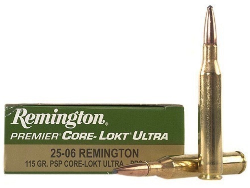 Remington Premier Ammo 25-06 Remington 115 Grain Pointed Soft Point