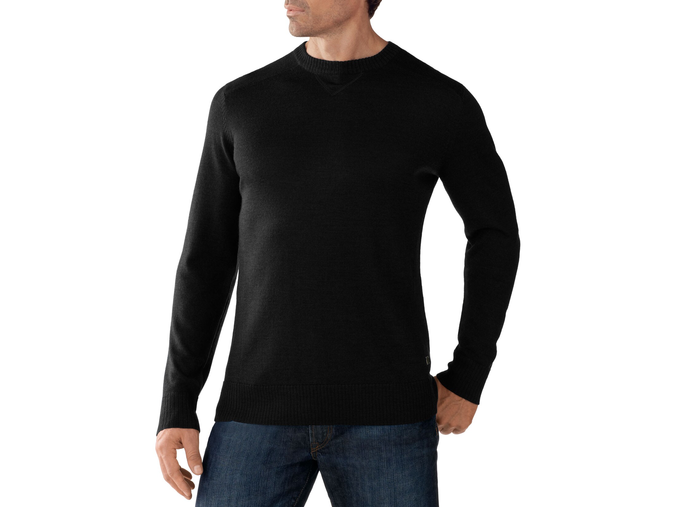 Smartwool Men's Kiva Ridge Crew Shirt Long Sleeve Merino Wool Black