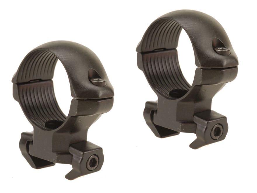 Millett 1 AngleLoc Windage Adjustable WeaverStyle Rings Silver Low