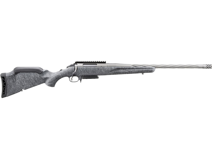 Ruger American Gen II Bolt Action Rifle 308 Winchester 20" Fluted Gun Metal Gray Threaded Barrel Gun Metal Gray Frame Gray Adjustable Stock