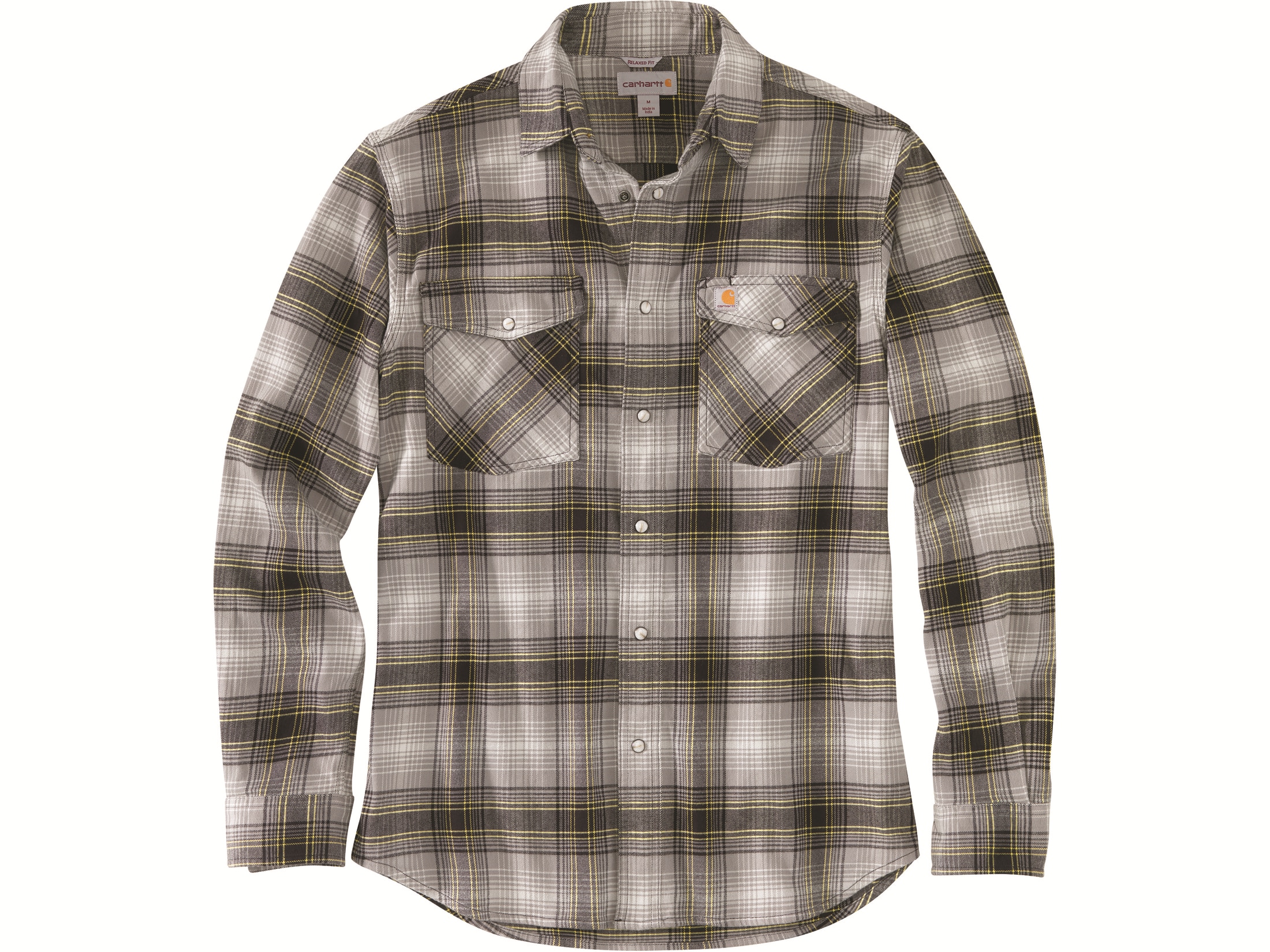 Carhartt Men's Rugged Flex Relaxed Fit Snap-Front Flannel Long Sleeve